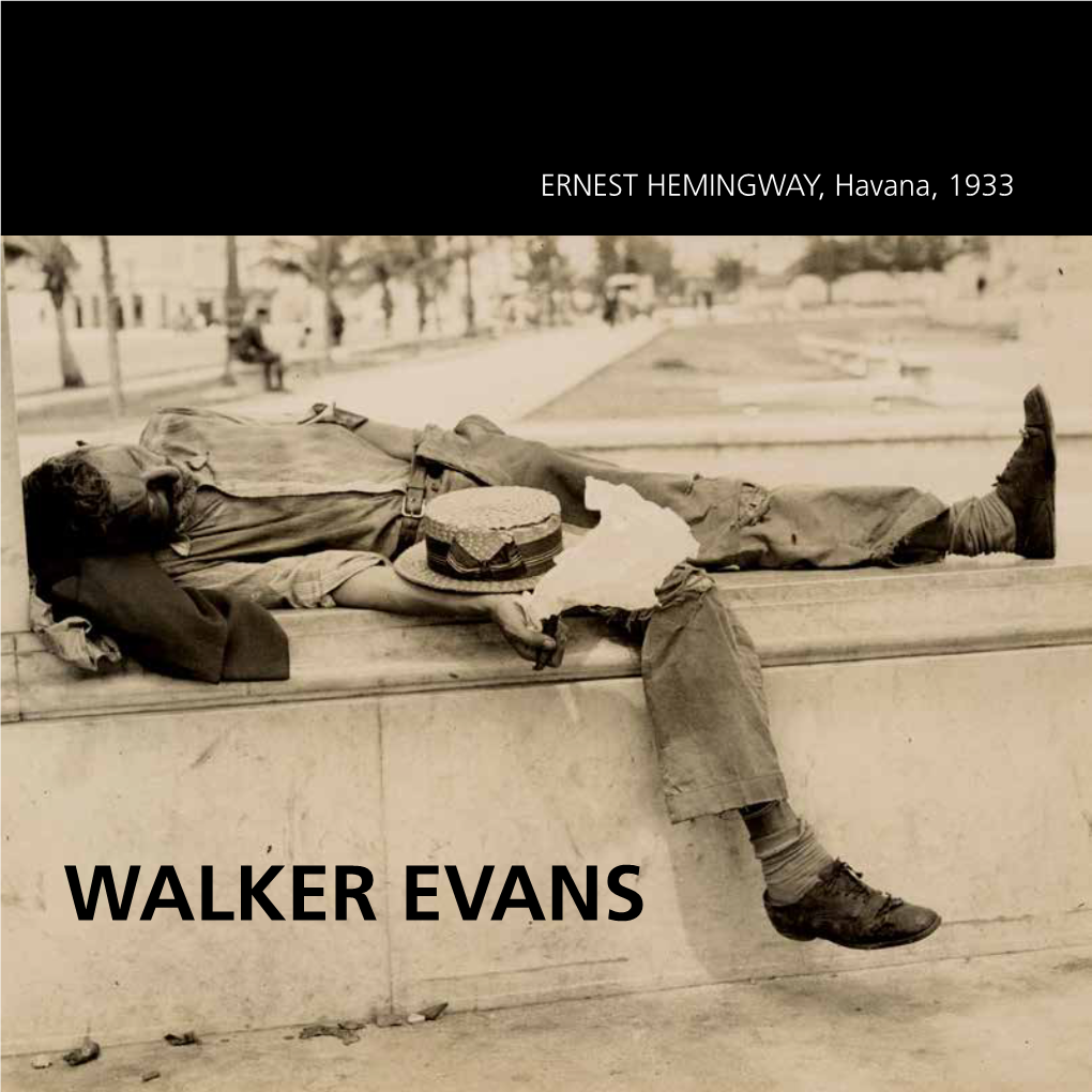 WALKER EVANS ERNEST HEMINGWAY, Havana, 1933
