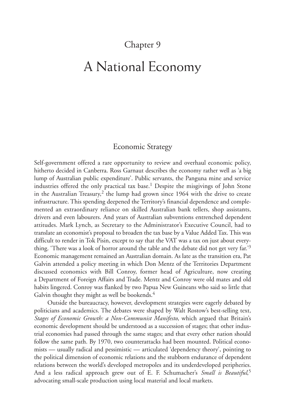 A National Economy