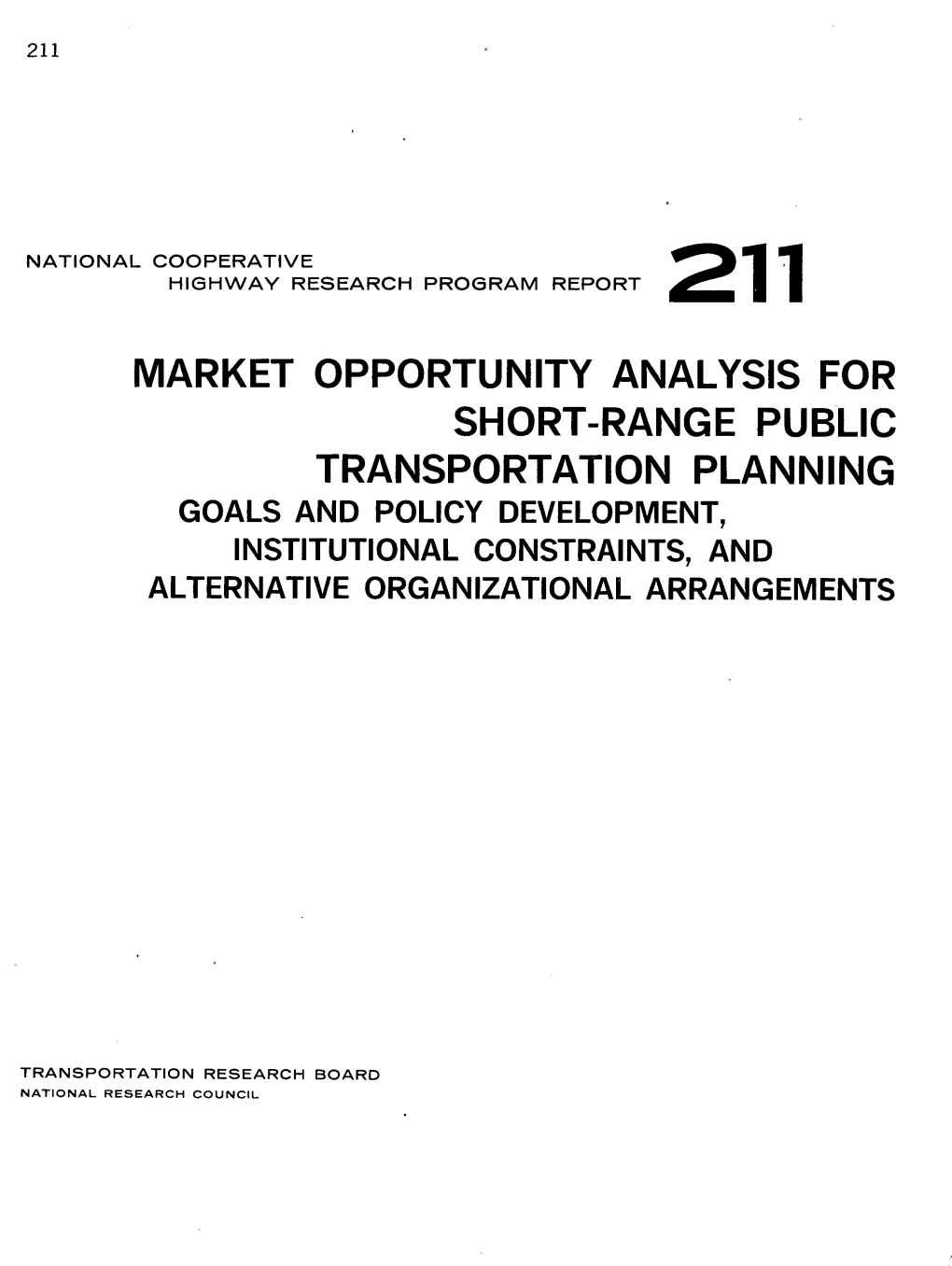 Market Opportunity Analysis for Short-Range Public