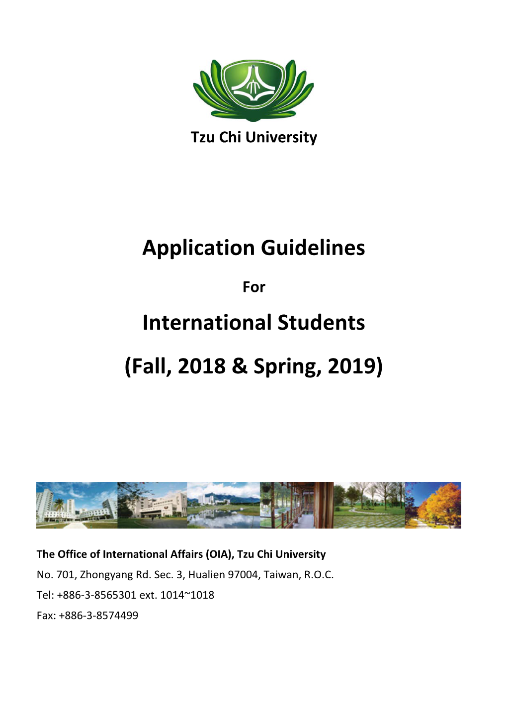 Application Guidelines International Students