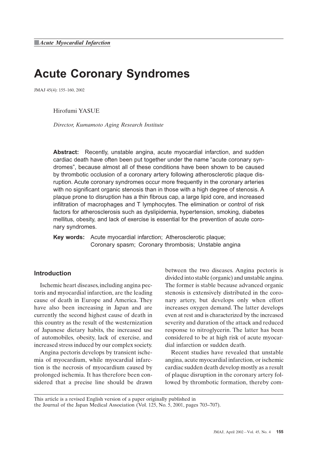 Acute Coronary Syndromes