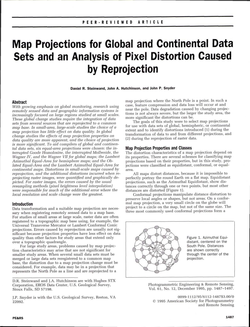 Map Projections for Global and Continental Data Sets and An