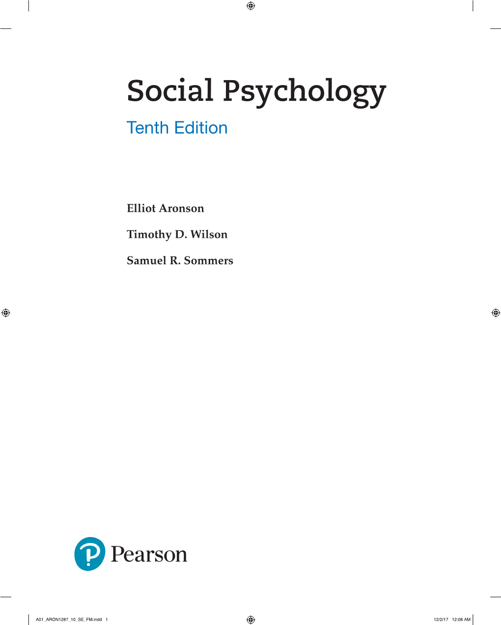 Social Psychology Tenth Edition