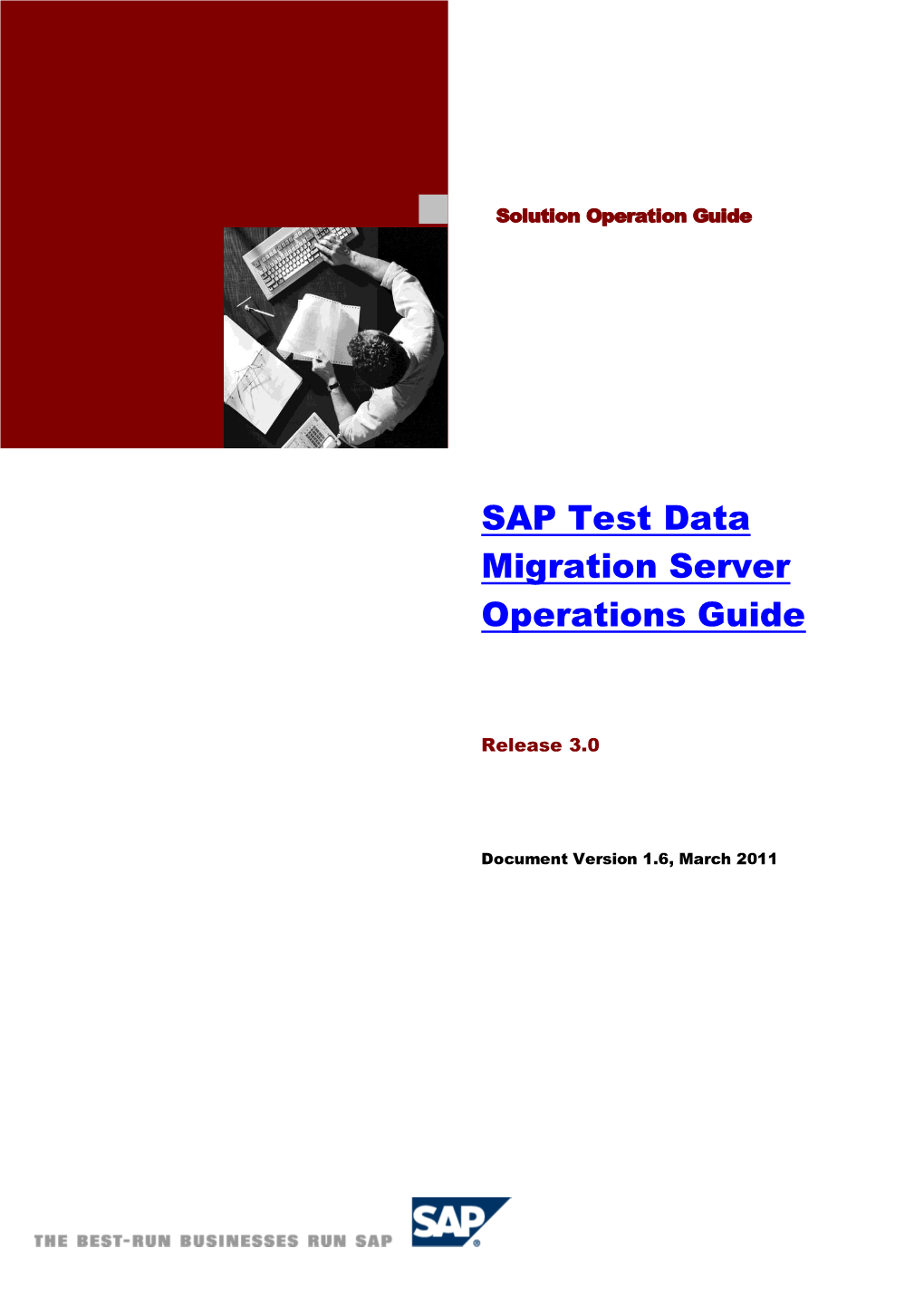 SAP Test Data Migration Server Operations Guide