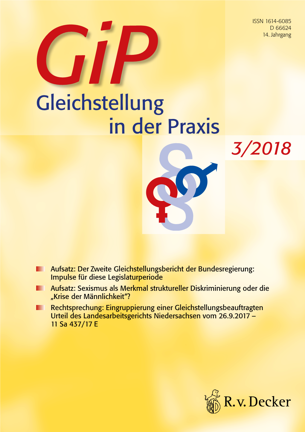 Gleichstellung in Der Praxis 3/2018