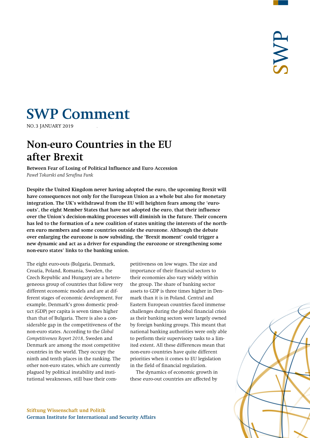 Non-Euro Countries in the EU After Brexit. Between