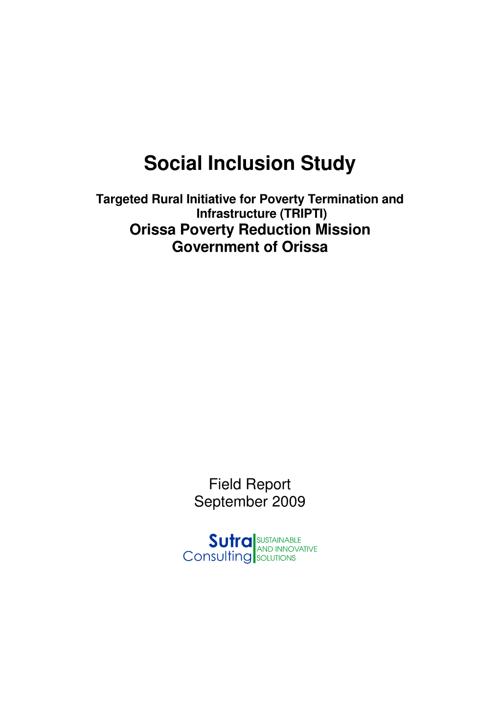 Social Inclusion Study