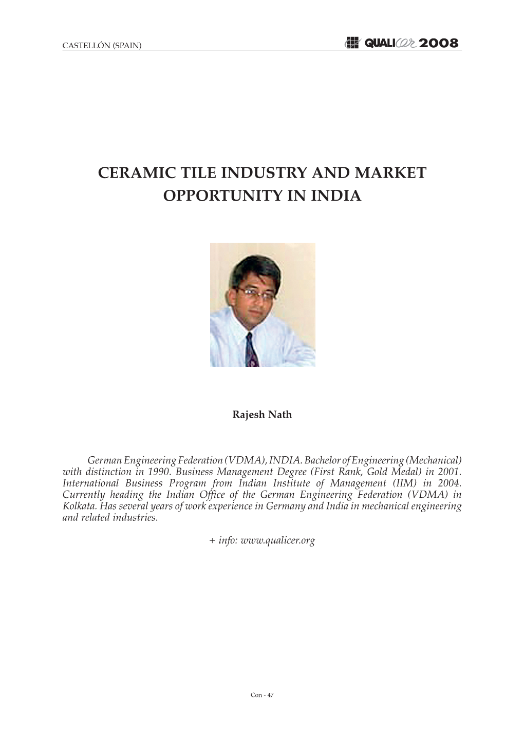 Ceramic Tile Industry and Market Opportunity in India
