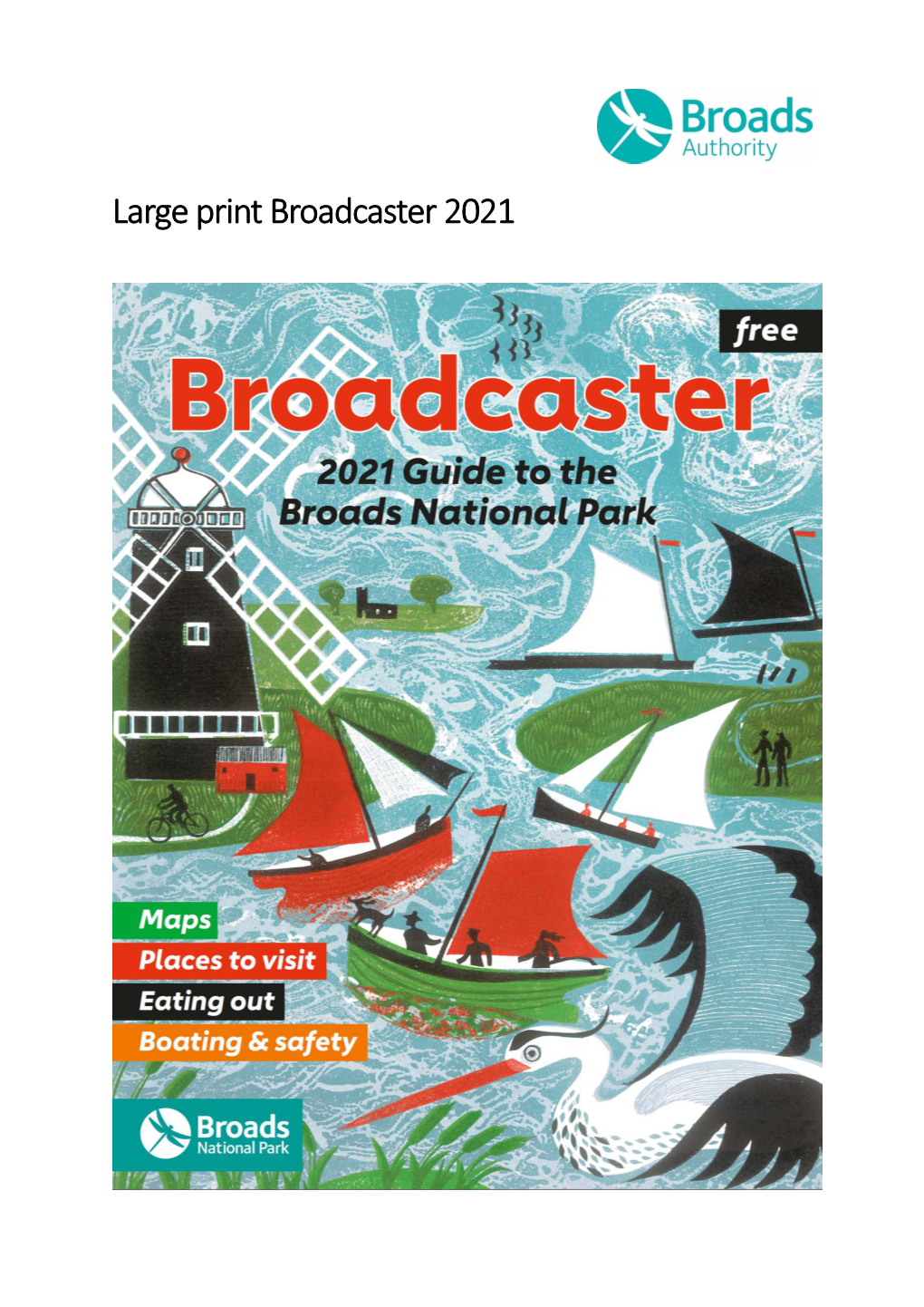 Large Print Broadcaster 2021