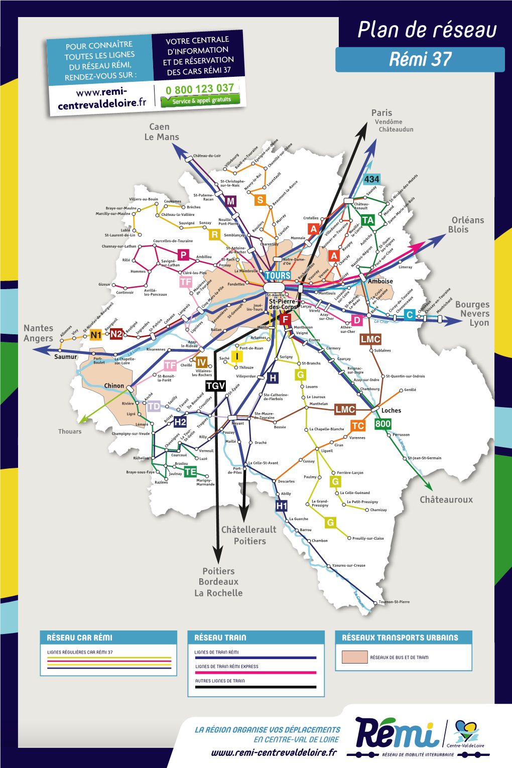 Plan Réseau Rémi Indre-Et-Loire