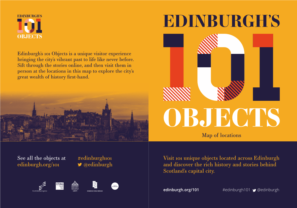 Visit 101 Unique Objects Located Across Edinburgh and Discover The