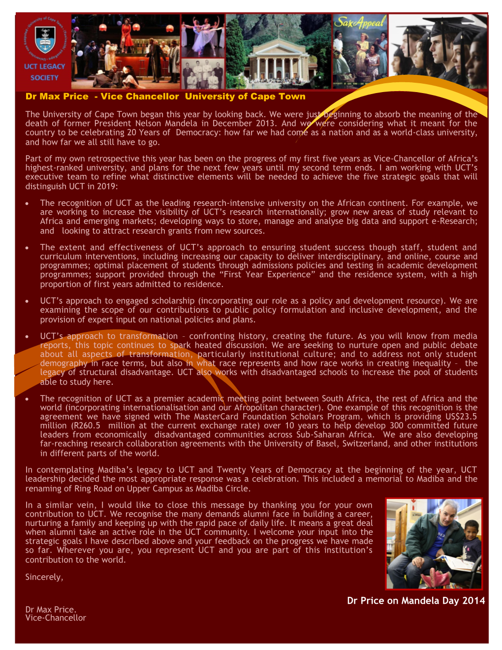 Legacy Society Newsletter 2014