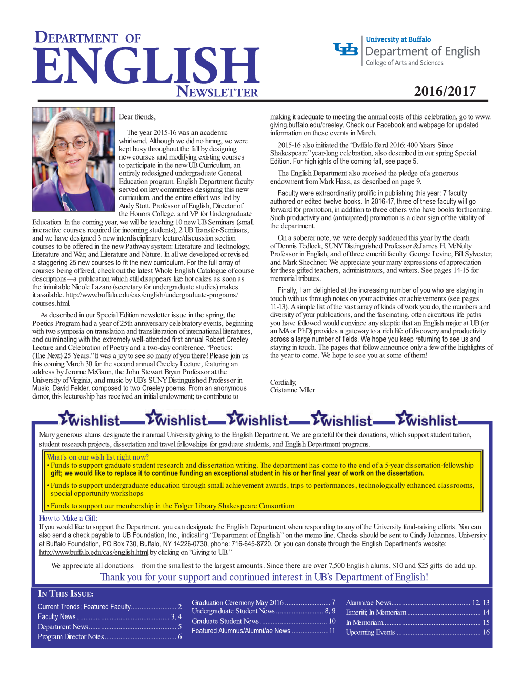 Department of Newsletter