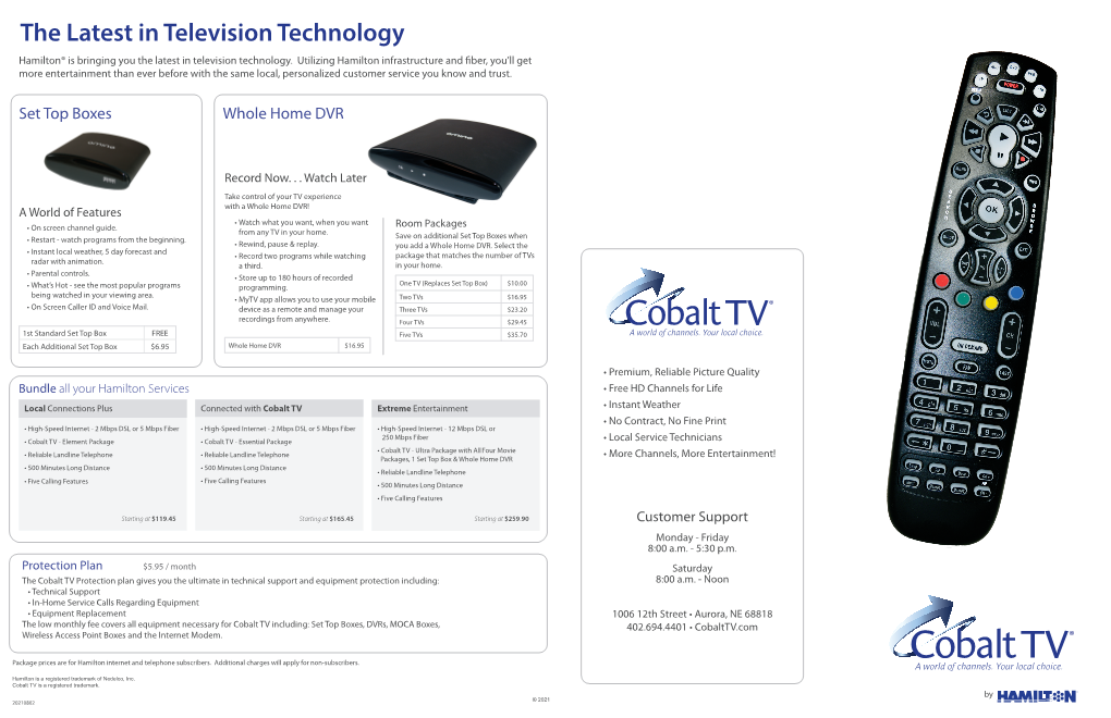 Cobalt TV Brochure