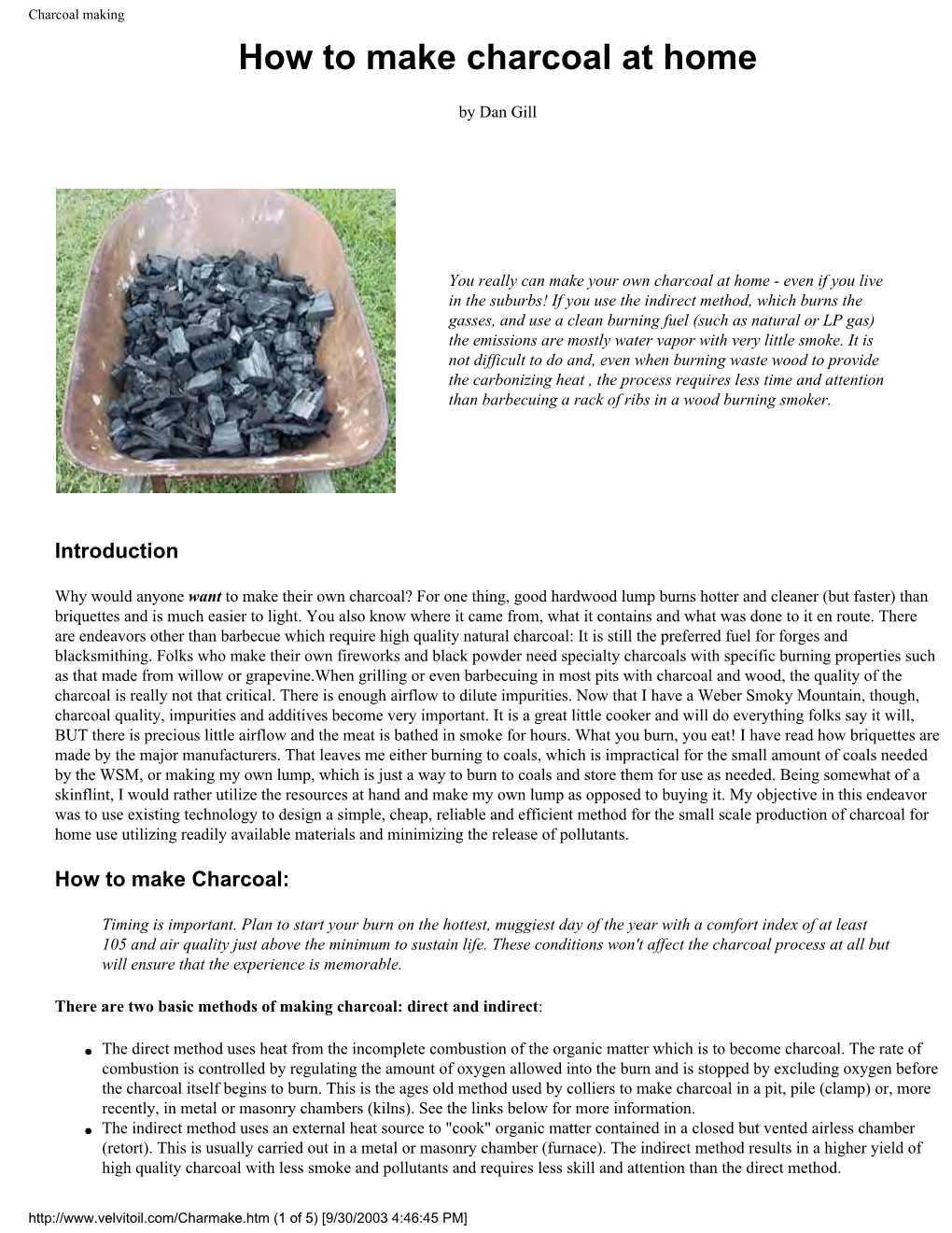 Charcoal Making How to Make Charcoal at Home