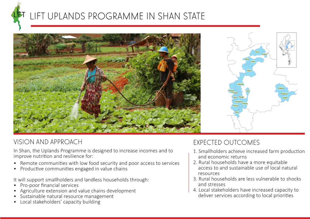 Lift Uplands Programme in Shan State