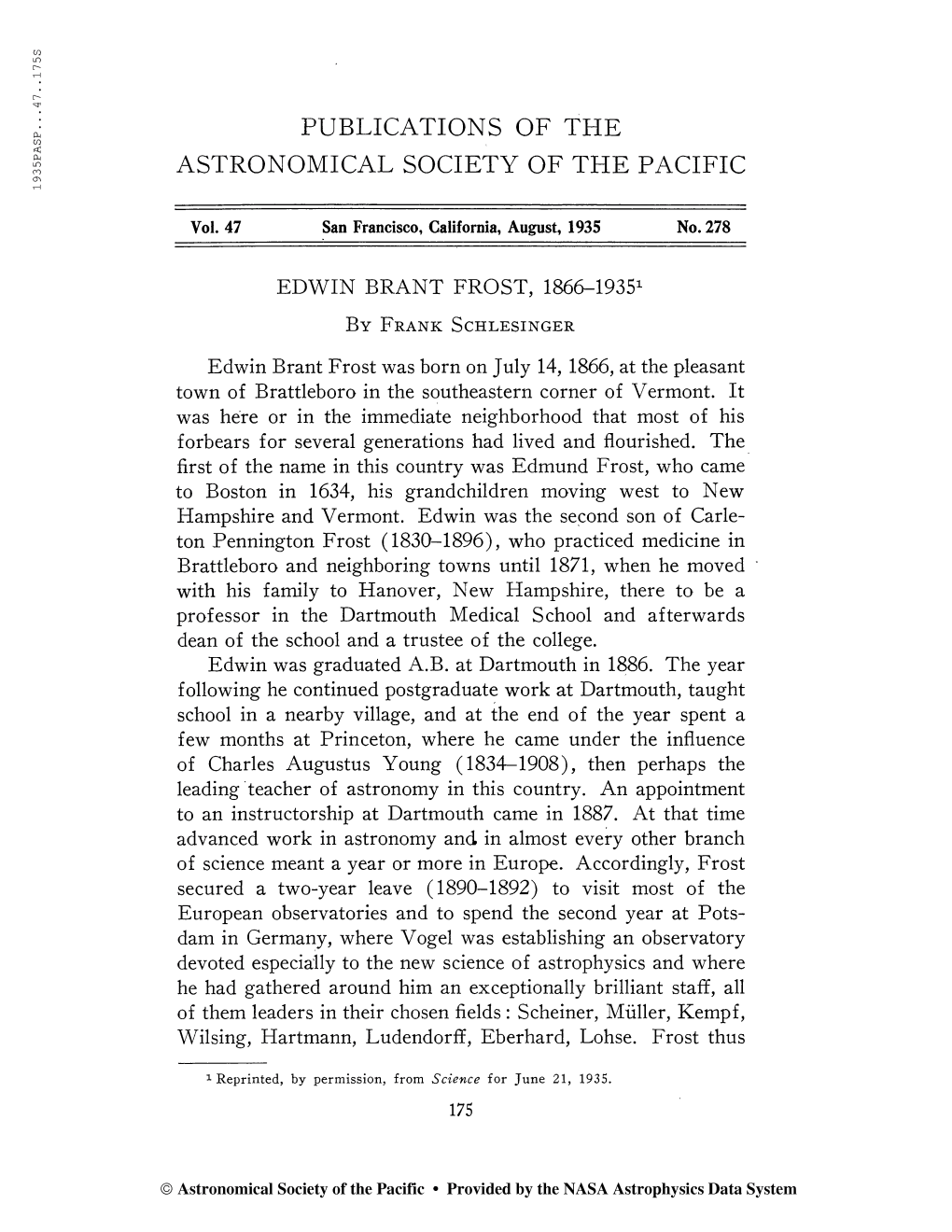 Publications of the Astronomical Society Of