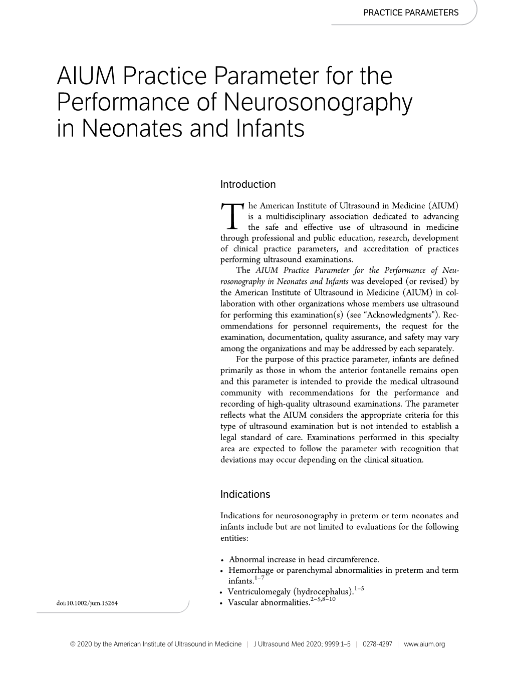 Neurosonography in Neonates and Infants