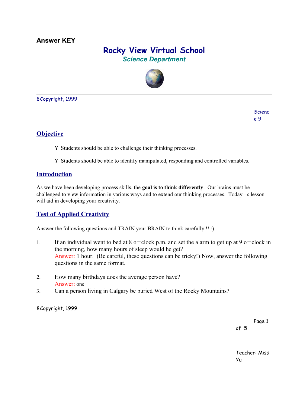 Rocky View Virtual School