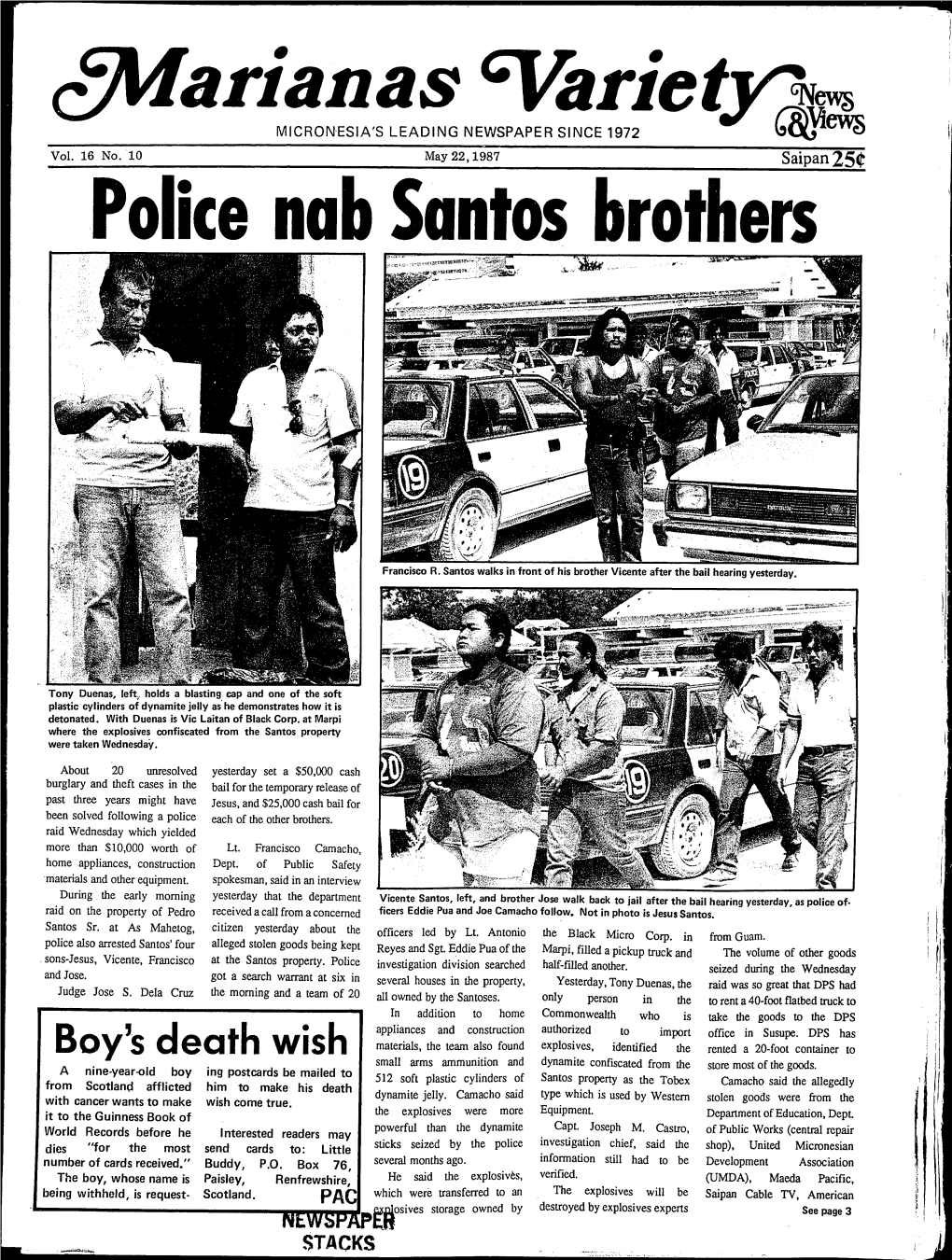 Police Nab Santos Brothers