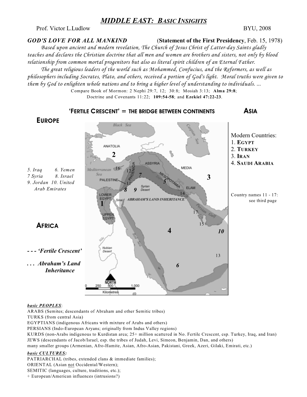 Middle East: Basic Insights 2 3