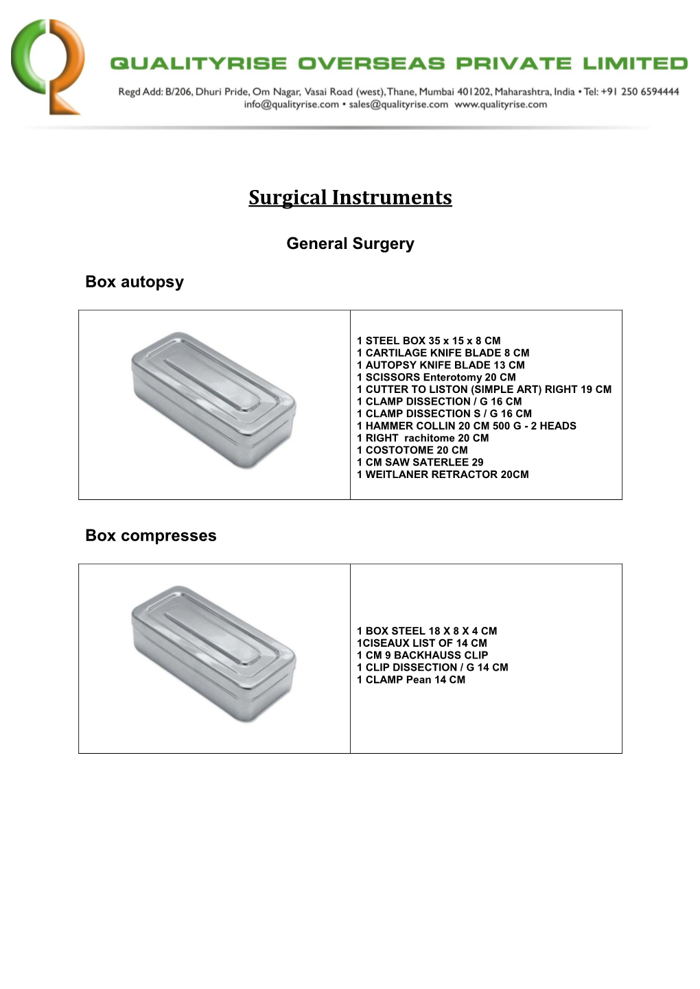 Surgical Instruments