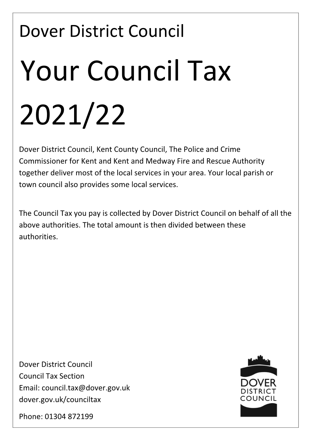 Your Council Tax 2021/22