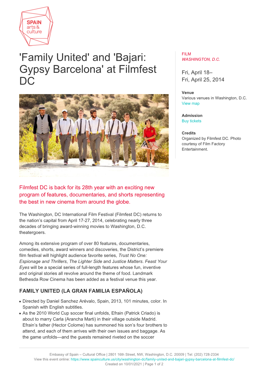 'Bajari: Gypsy Barcelona' at Filmfest DC