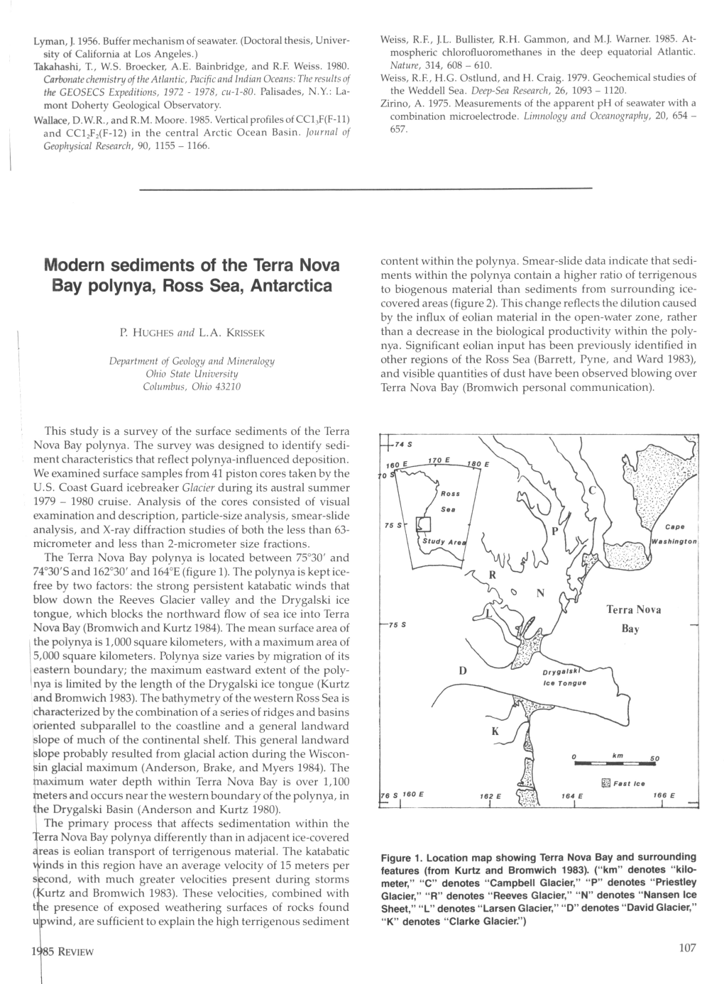 Modern Sediments of the Terra Nova Bay Polynya, Ross Sea, Antarctica