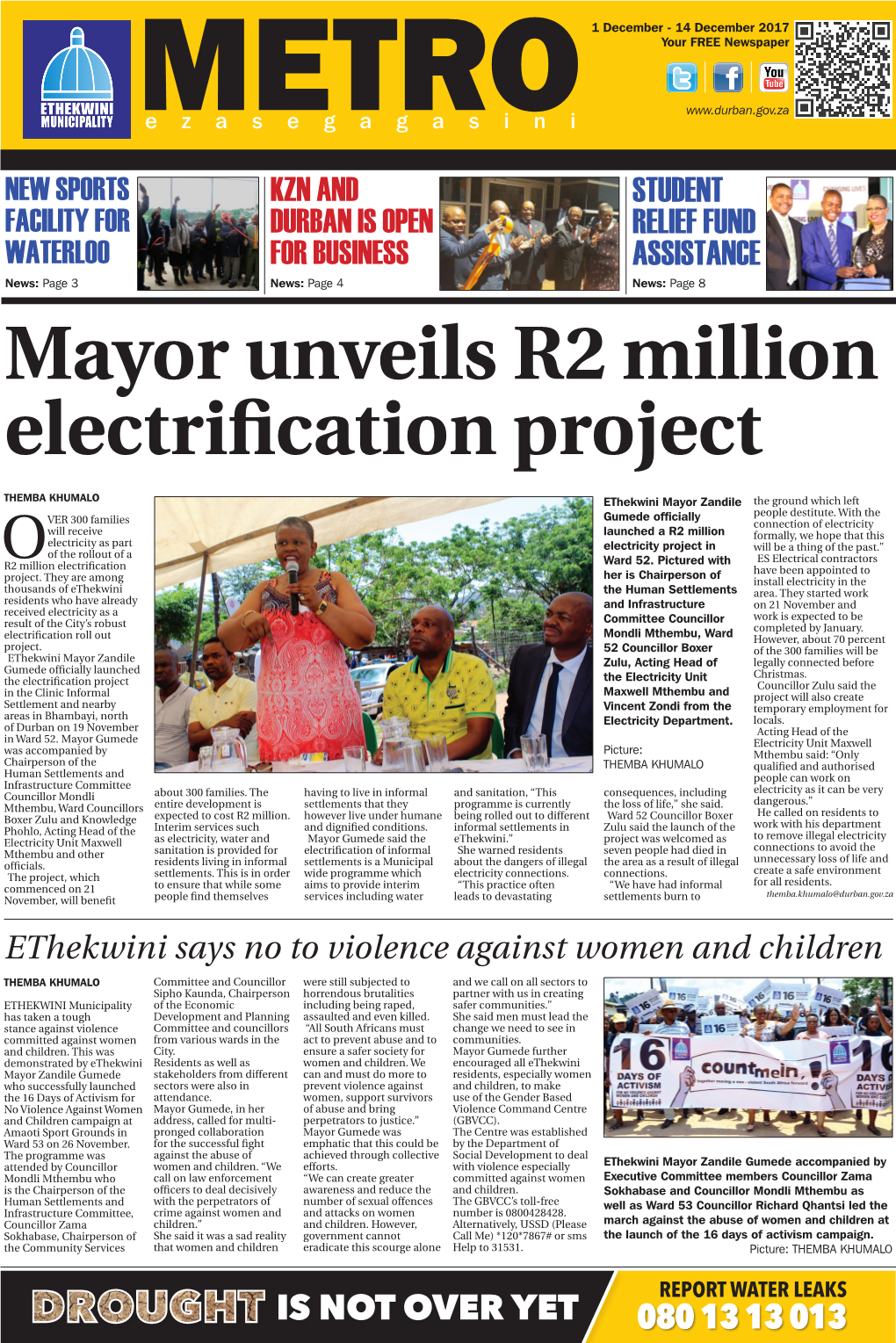 Mayor Unveils R2 Million Electrification Project