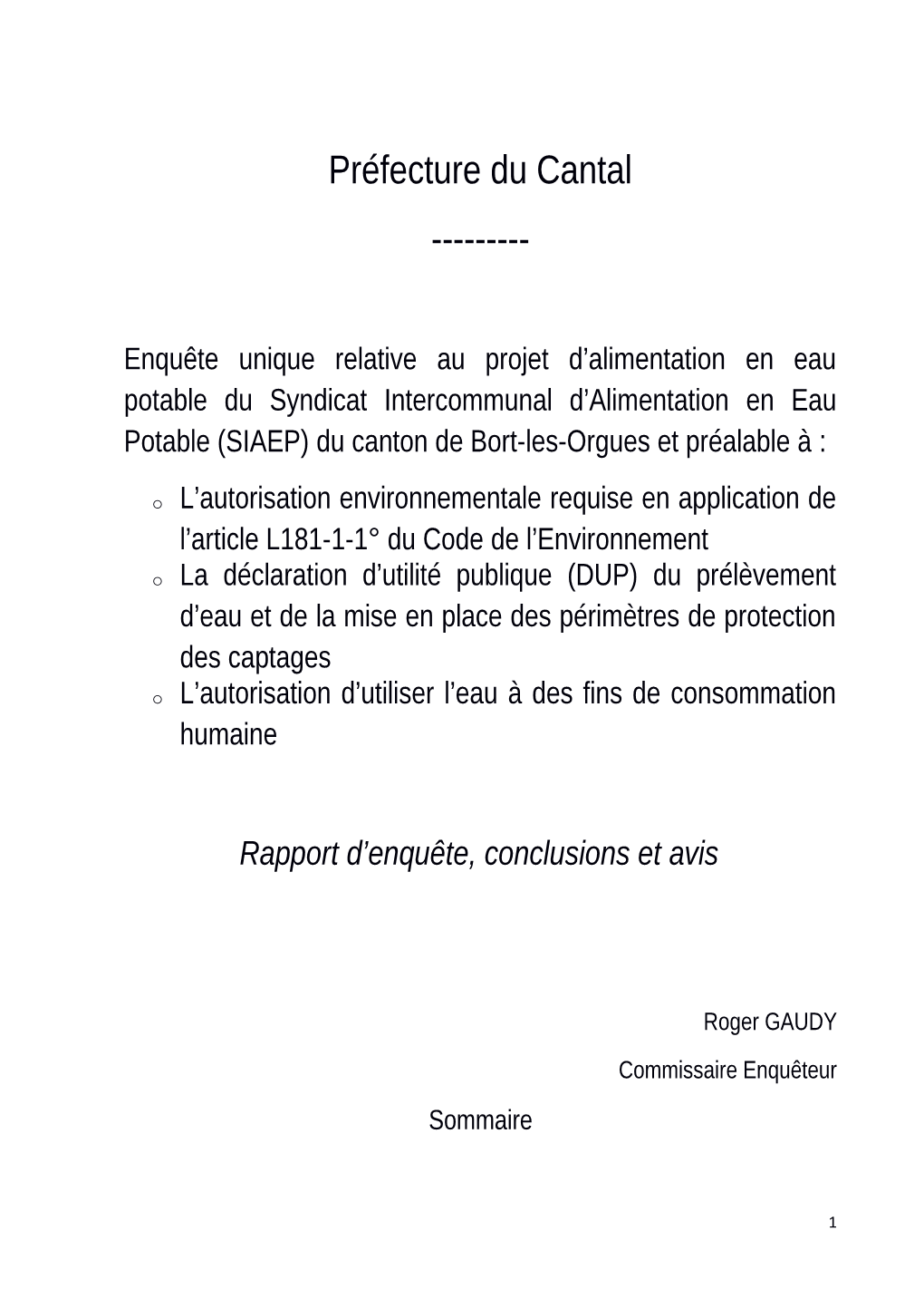 1Rapport D Enquete Publique