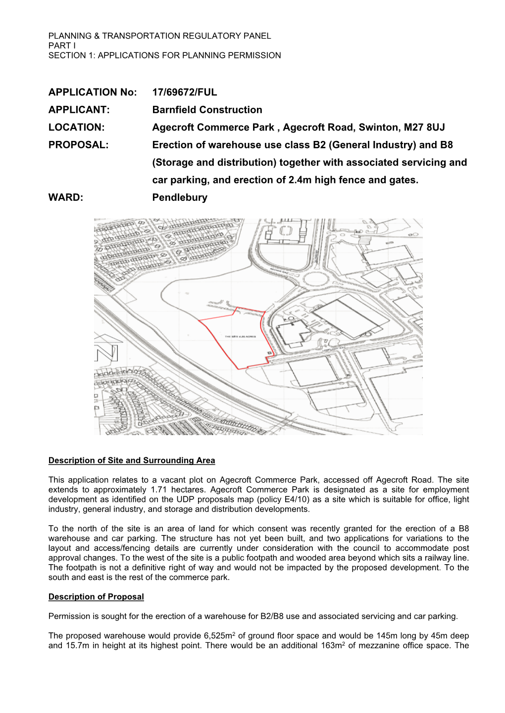 Agecroft Commerce Park , Agecroft Road