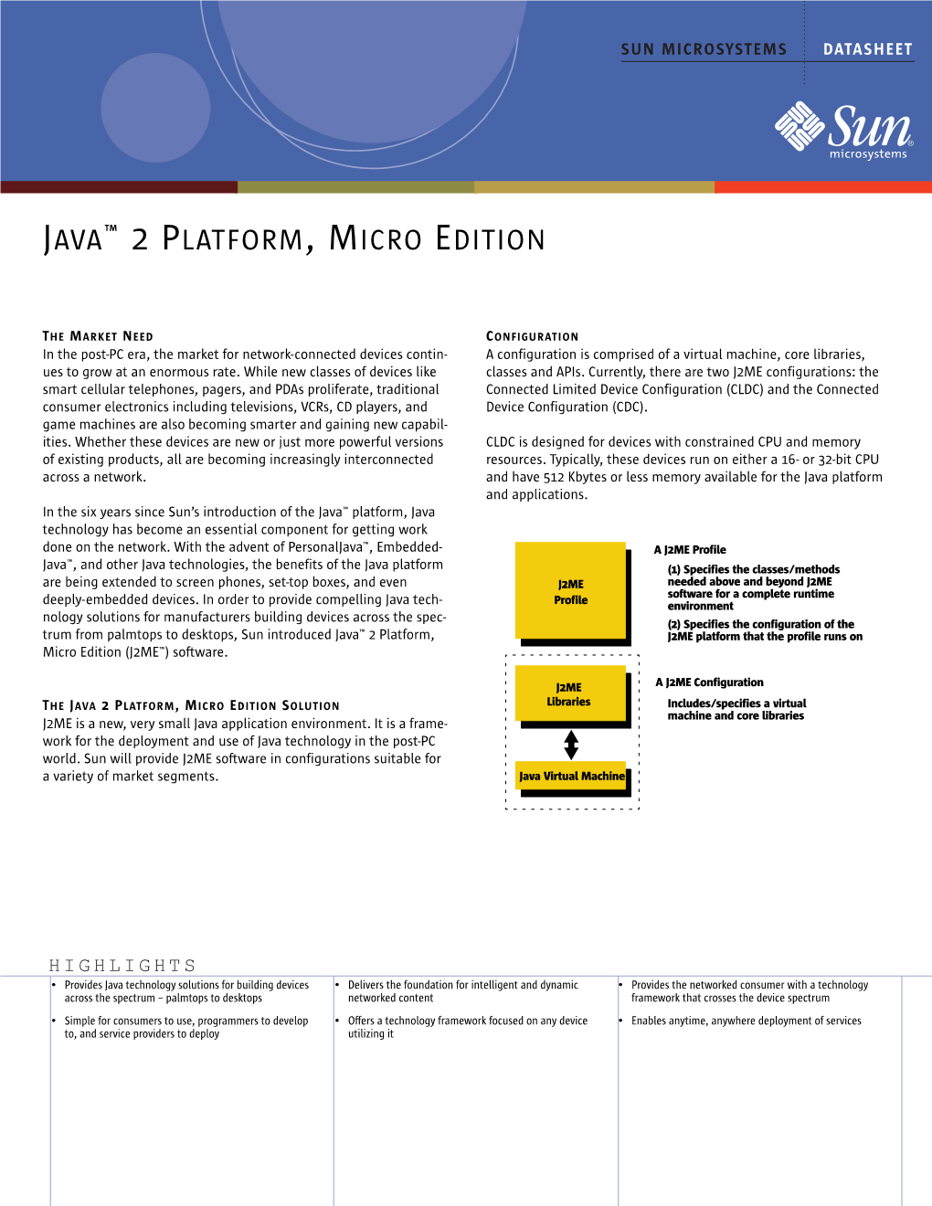 Java™2Platform, Micro Edition