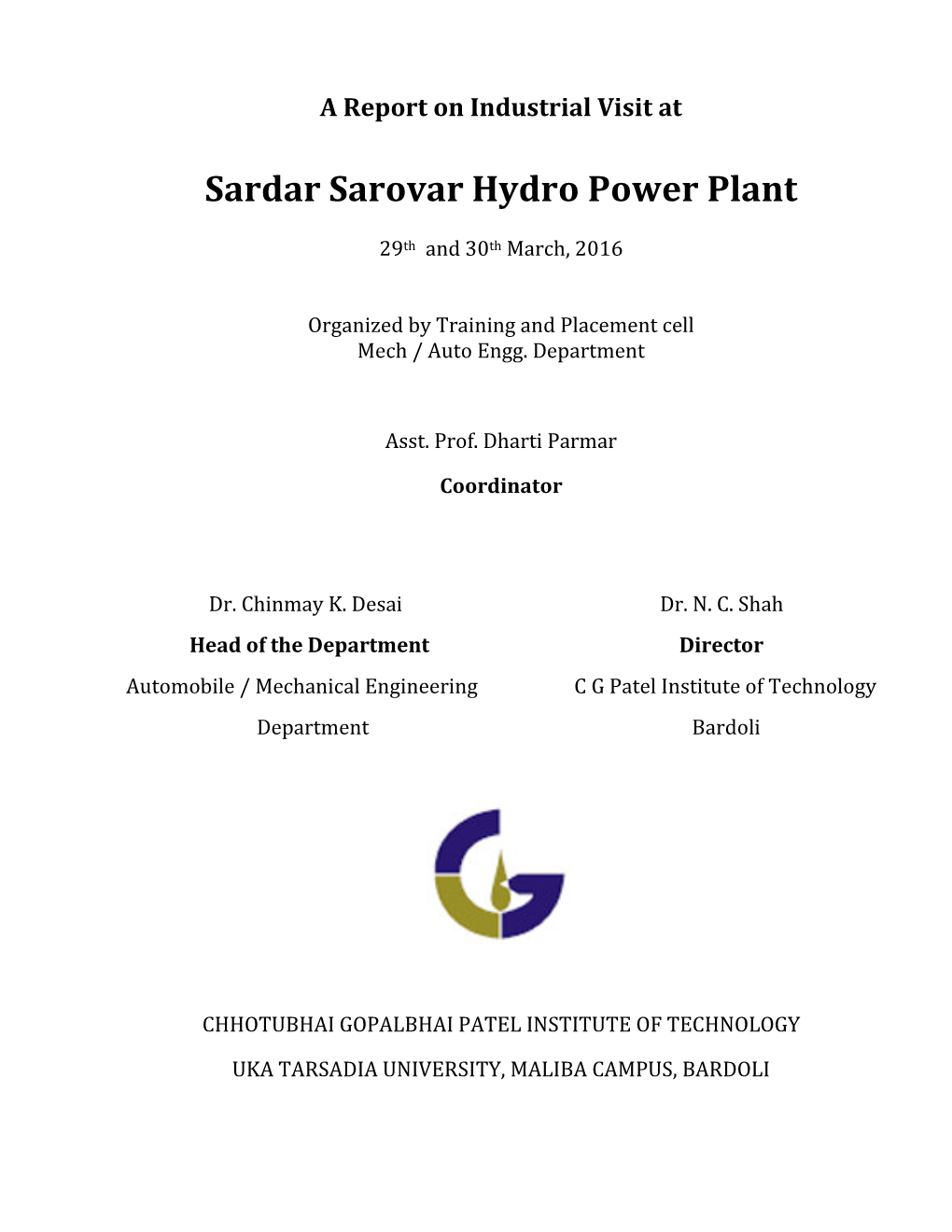 Sardar Sarovar Hydro Power Plant