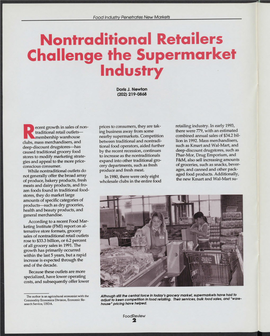 Nontraditional Retailers Challenge the Supermarket Industry
