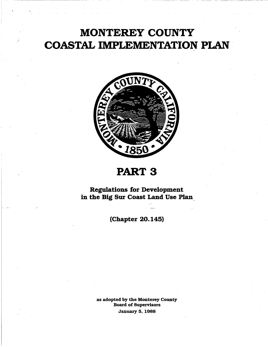 Big Sur Coastal Implementation Plan
