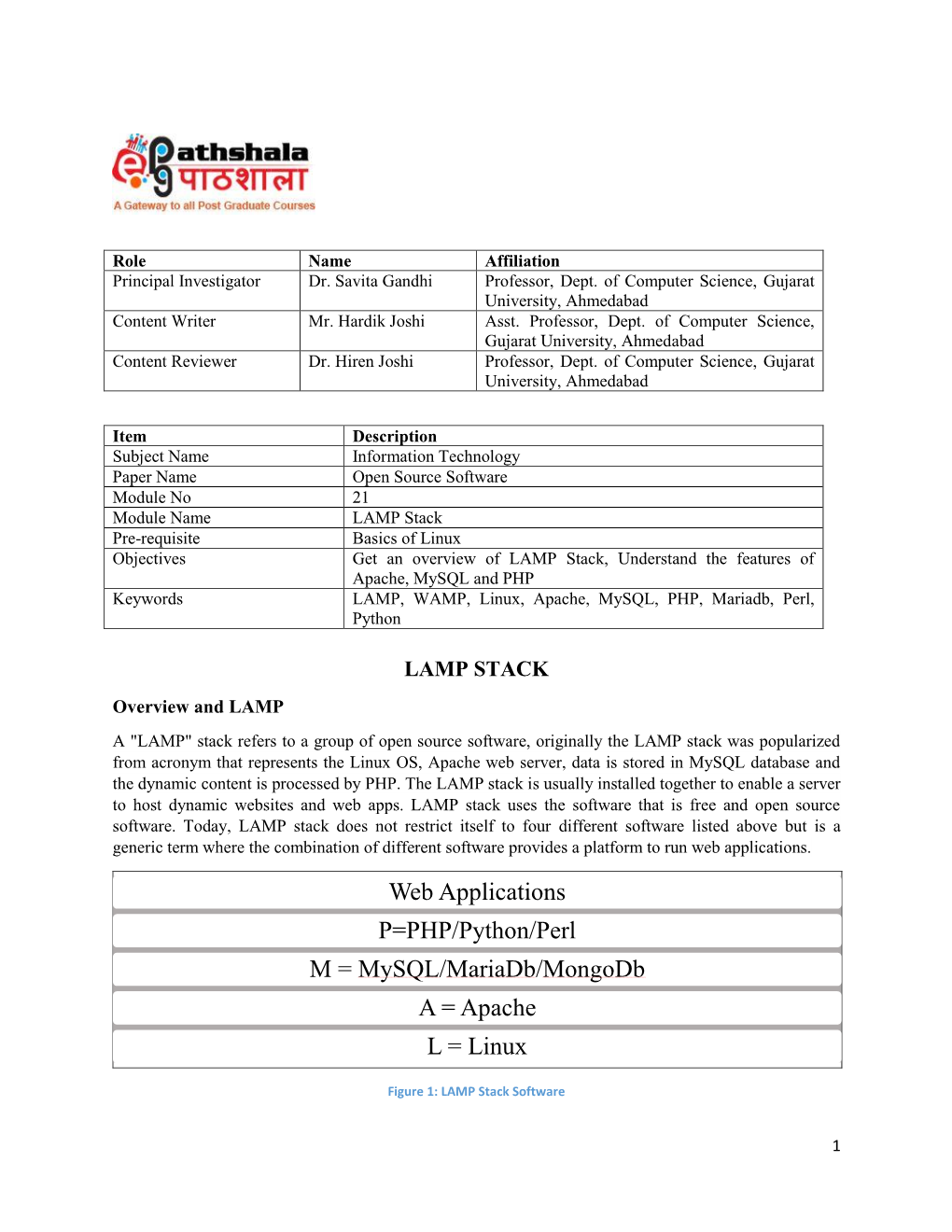 Web Applications P=PHP/Python/Perl M = Mysql/Mariadb/Mongodb a = Apache L = Linux