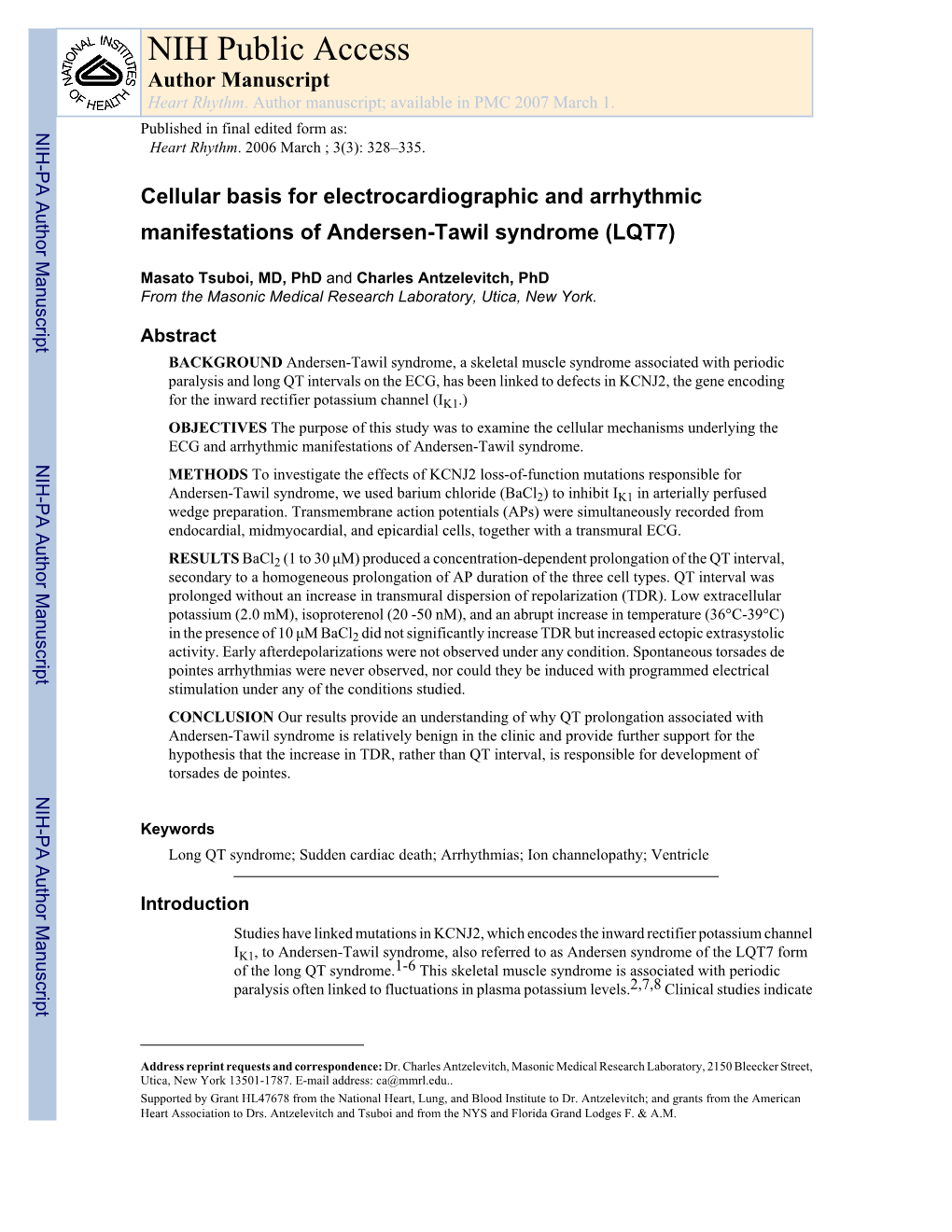 Andersen-Tawil Syndrome (LQT7)