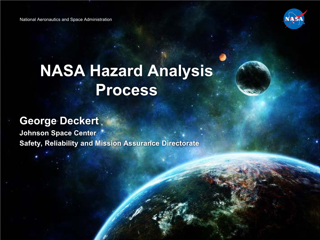 NASA Hazard Analysis Process