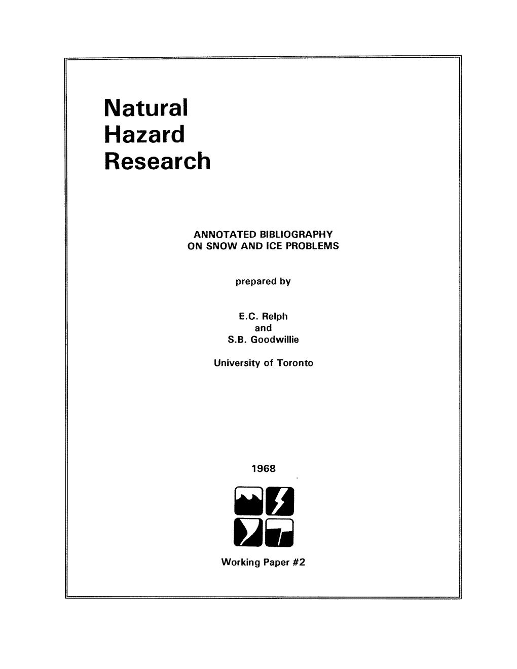 Natural Hazard Research