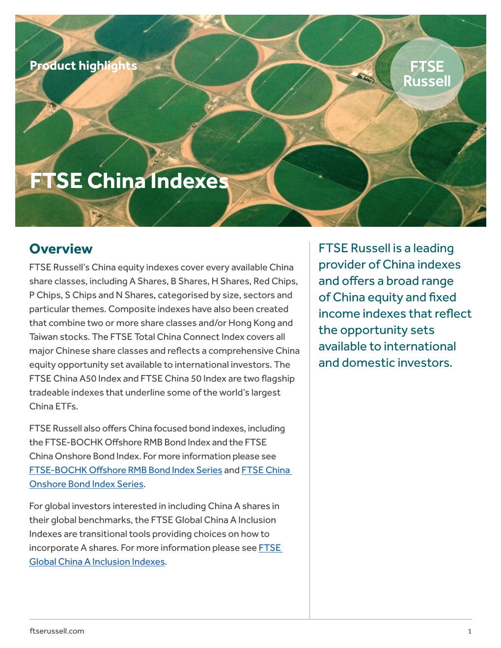 FTSE China Indexes