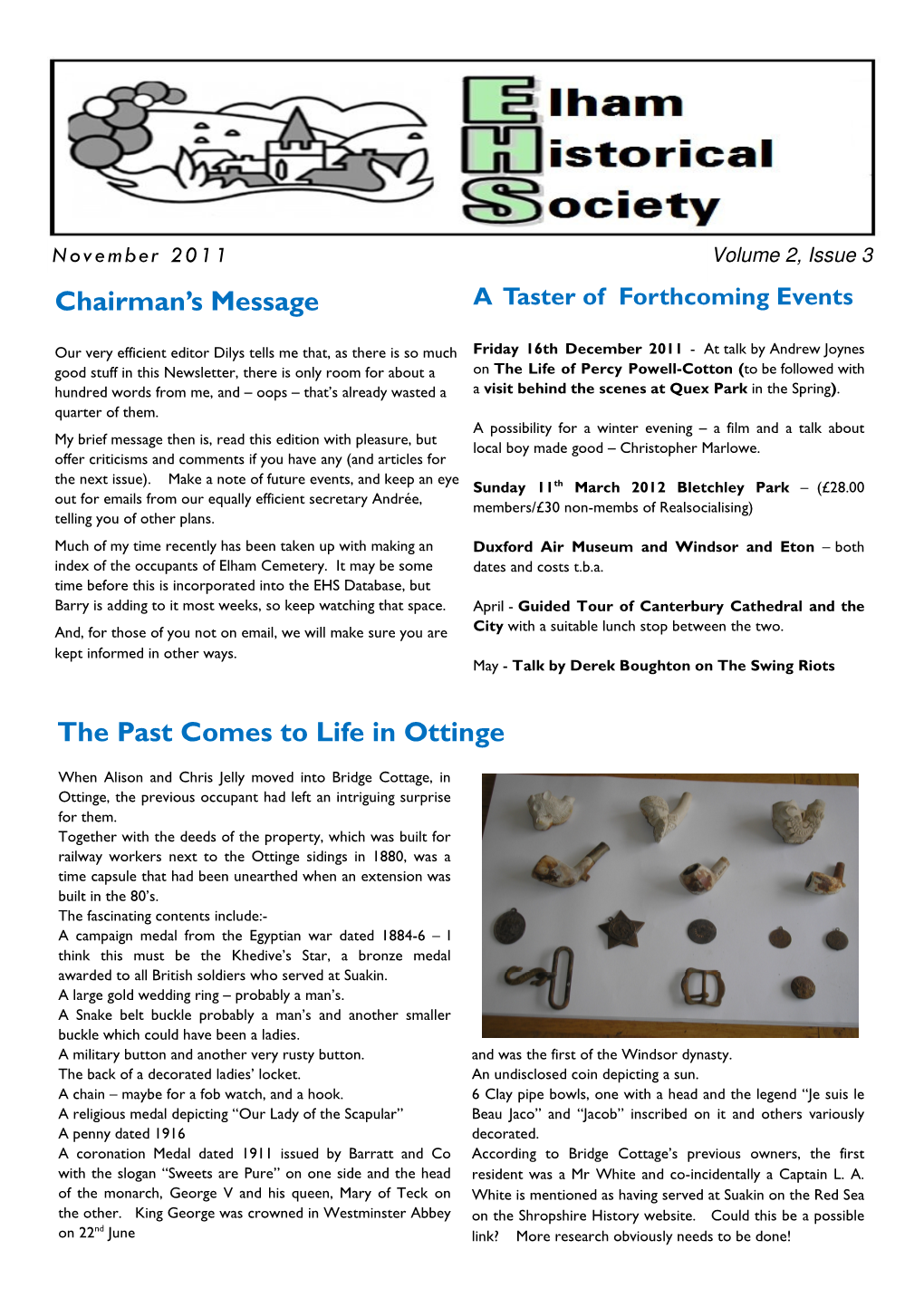 November 2011 Volume 2, Issue 3