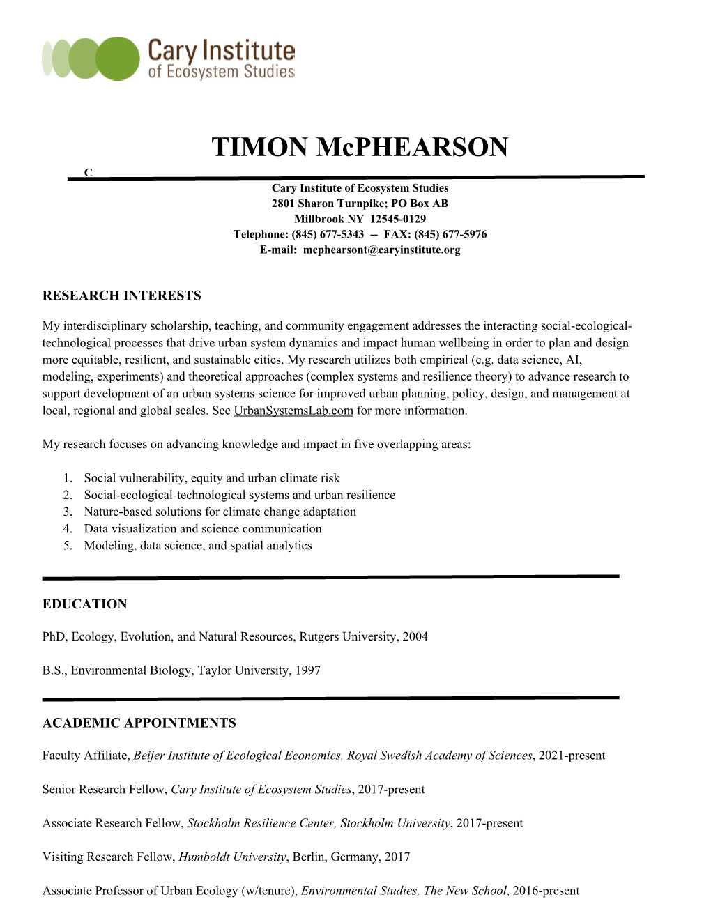 TIMON Mcphearson