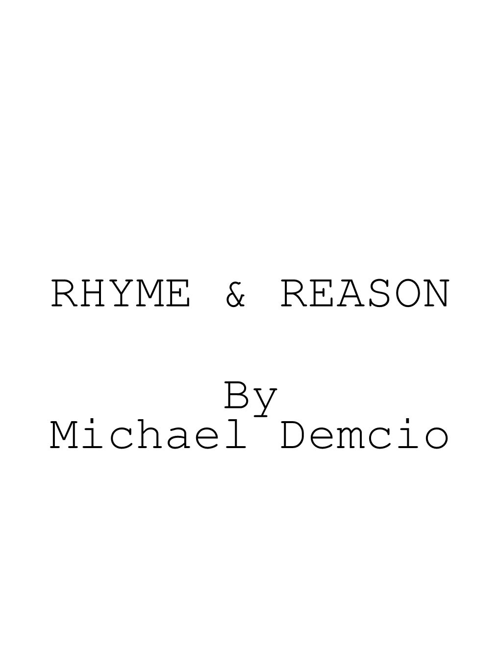 Rhyme & Reason