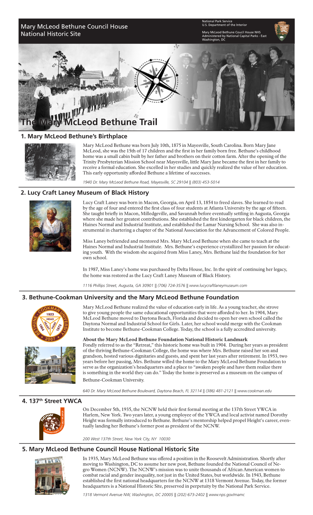 The Mary Mcleod Bethune Trail