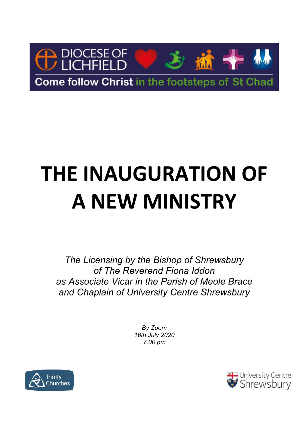 The Inauguration of a New Ministry