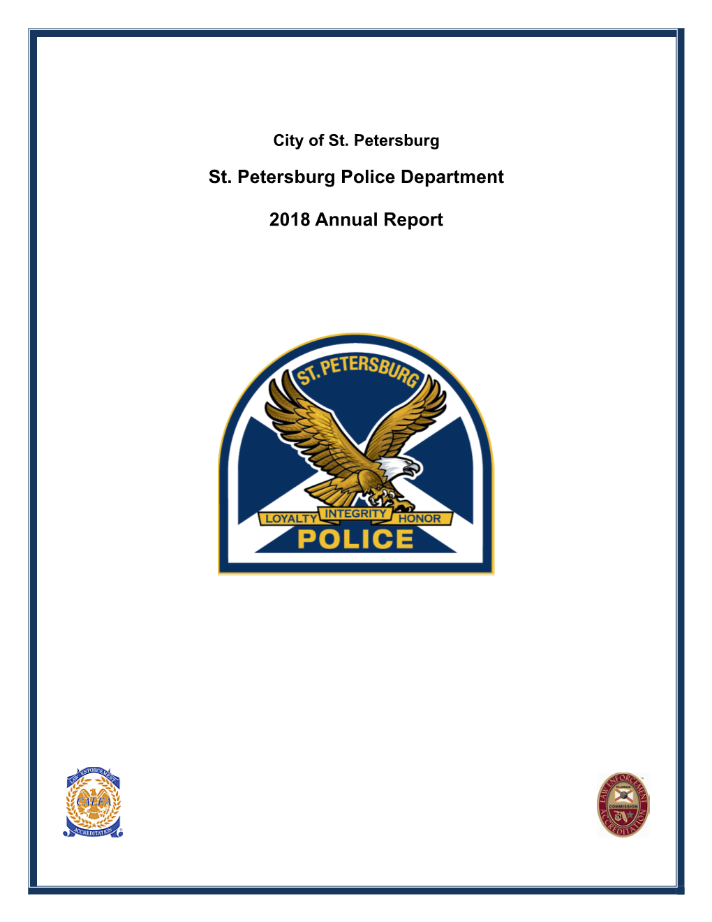 St. Petersburg Police Department Annual Report