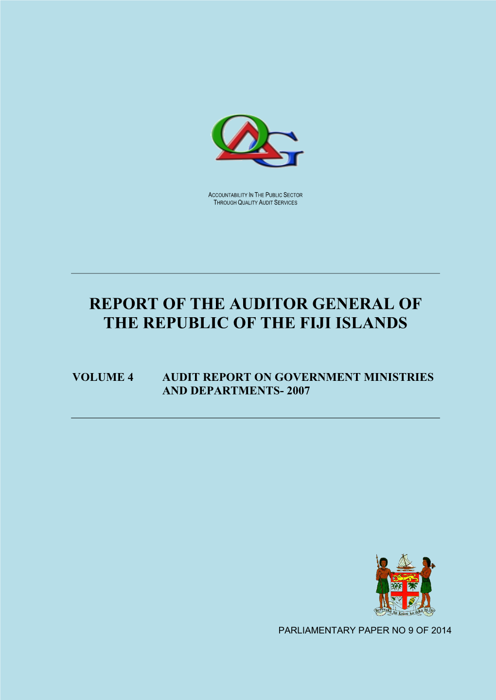View Auditor General's Report