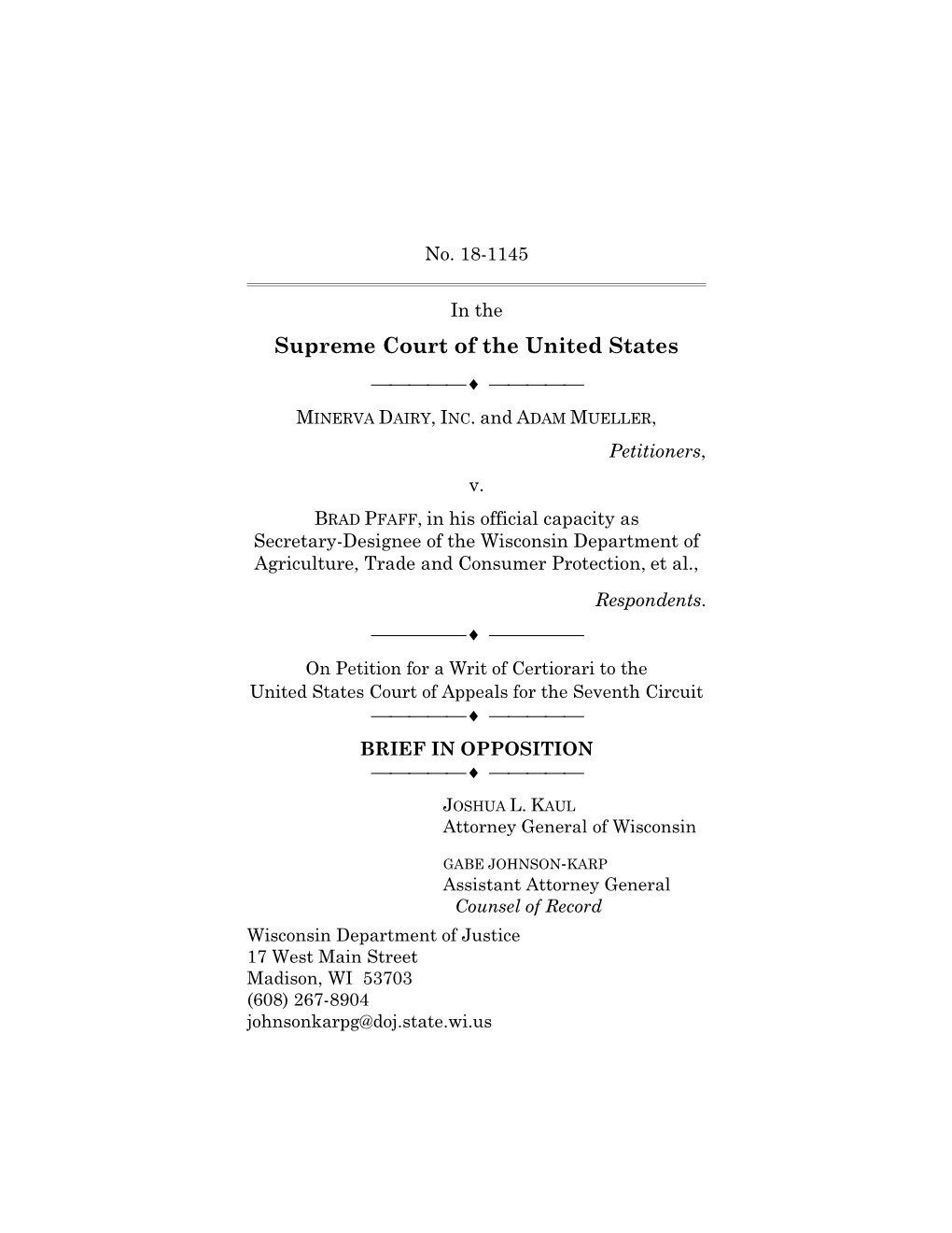 US Supreme Court Brief