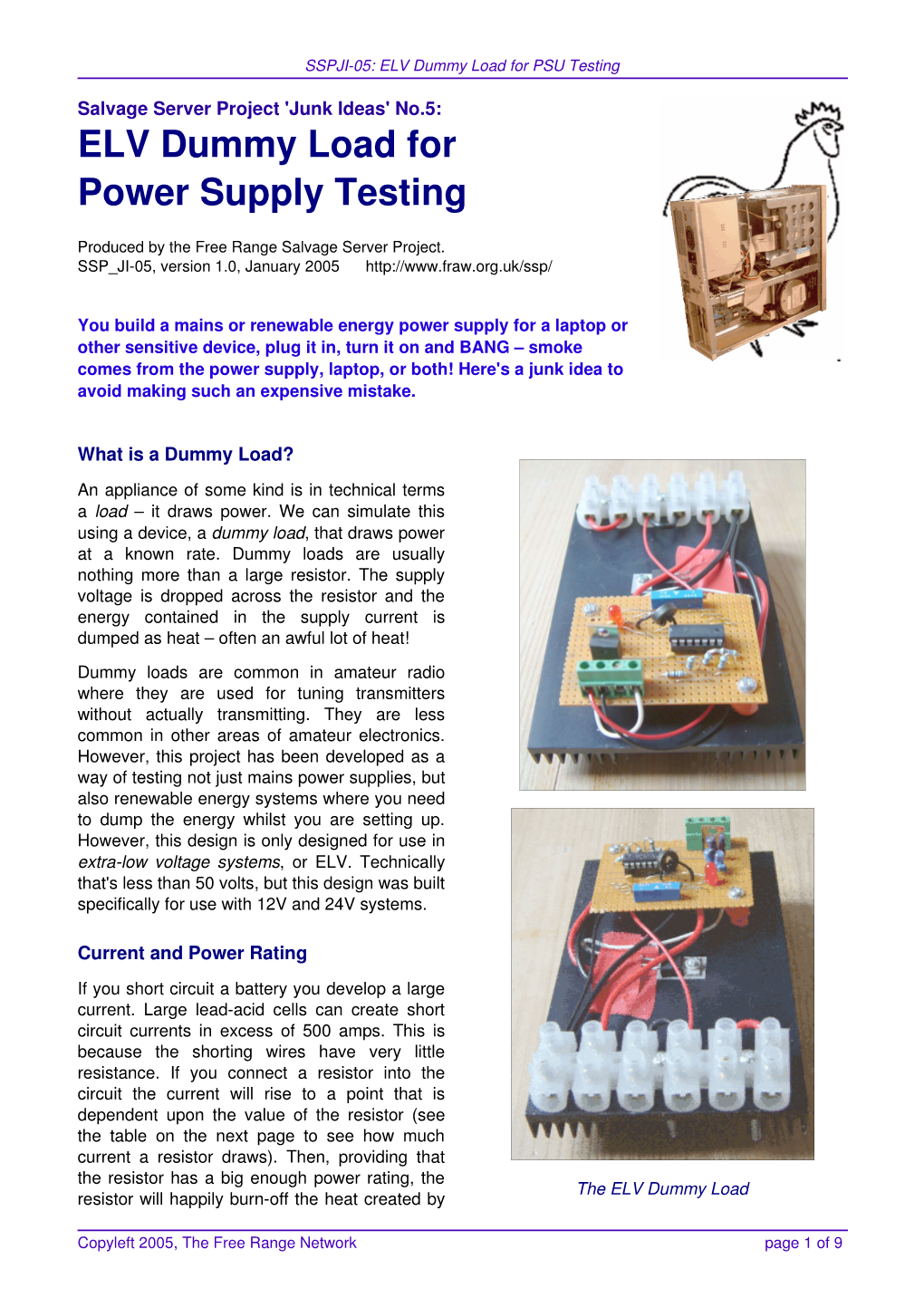 ELV Dummy Load for Power Supply Testing